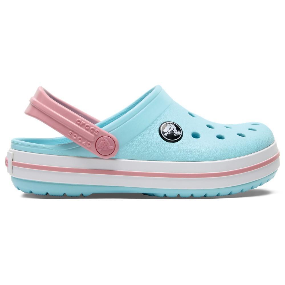 Sandália crocs crocband clog juvenil ice blue/white - 5