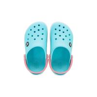 Sandália crocs crocband clog juvenil ice blue/white - 3