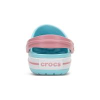 Sandália crocs crocband clog juvenil ice blue/white - 6