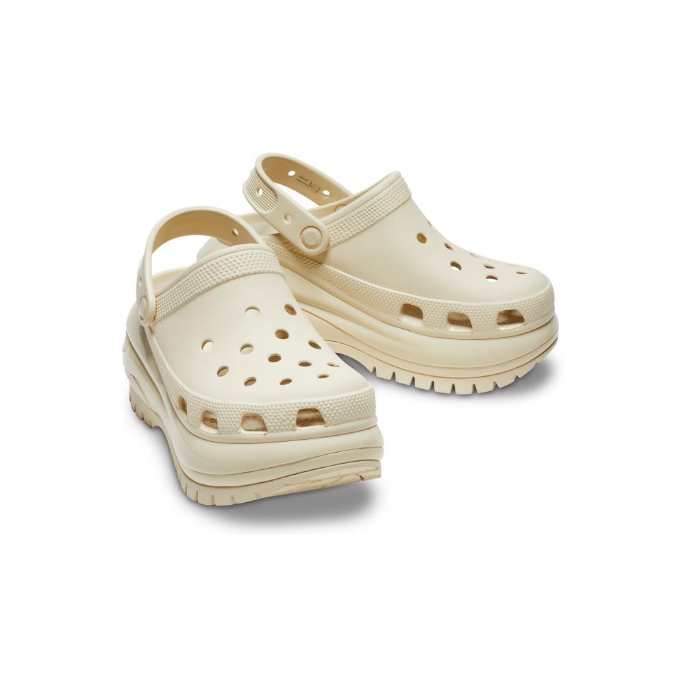 Sandália crocs classic mega crush clog bone - 4