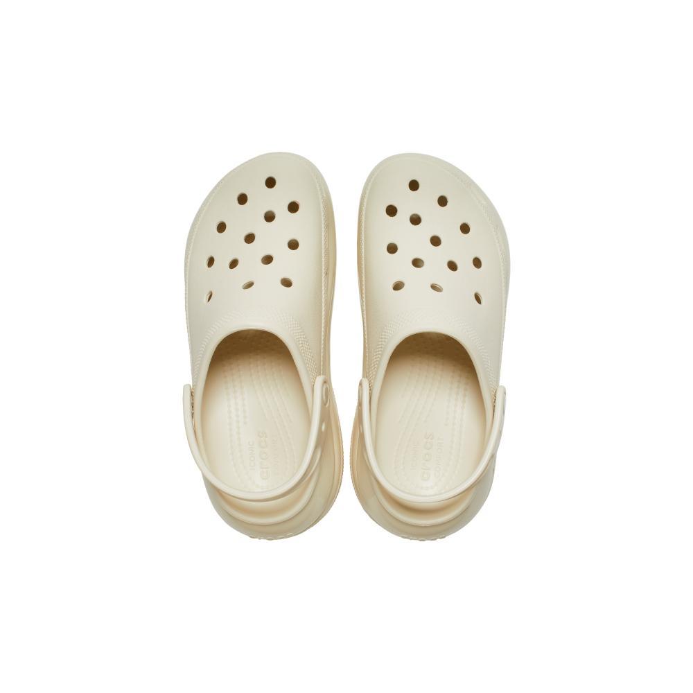 Sandália crocs classic mega crush clog bone - 5