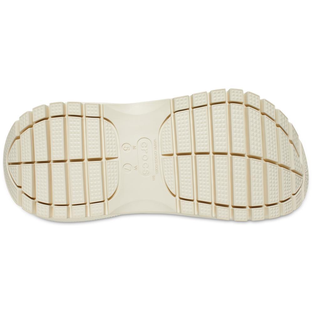 Sandália crocs classic mega crush clog bone - 6