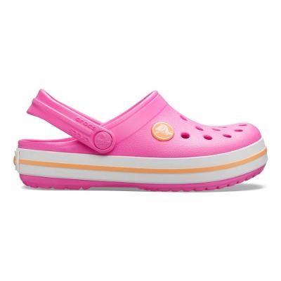 Sandália crocs crocband kids electric pink/cantaloupe