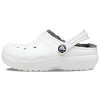 Sandália crocs classic lined k white/grey - 3