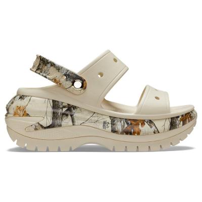 Sandália crocs classic mega crush real tree bone