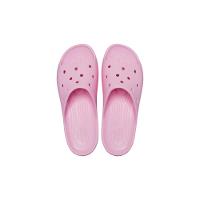 Sandália crocs classic plataform slide flamingo