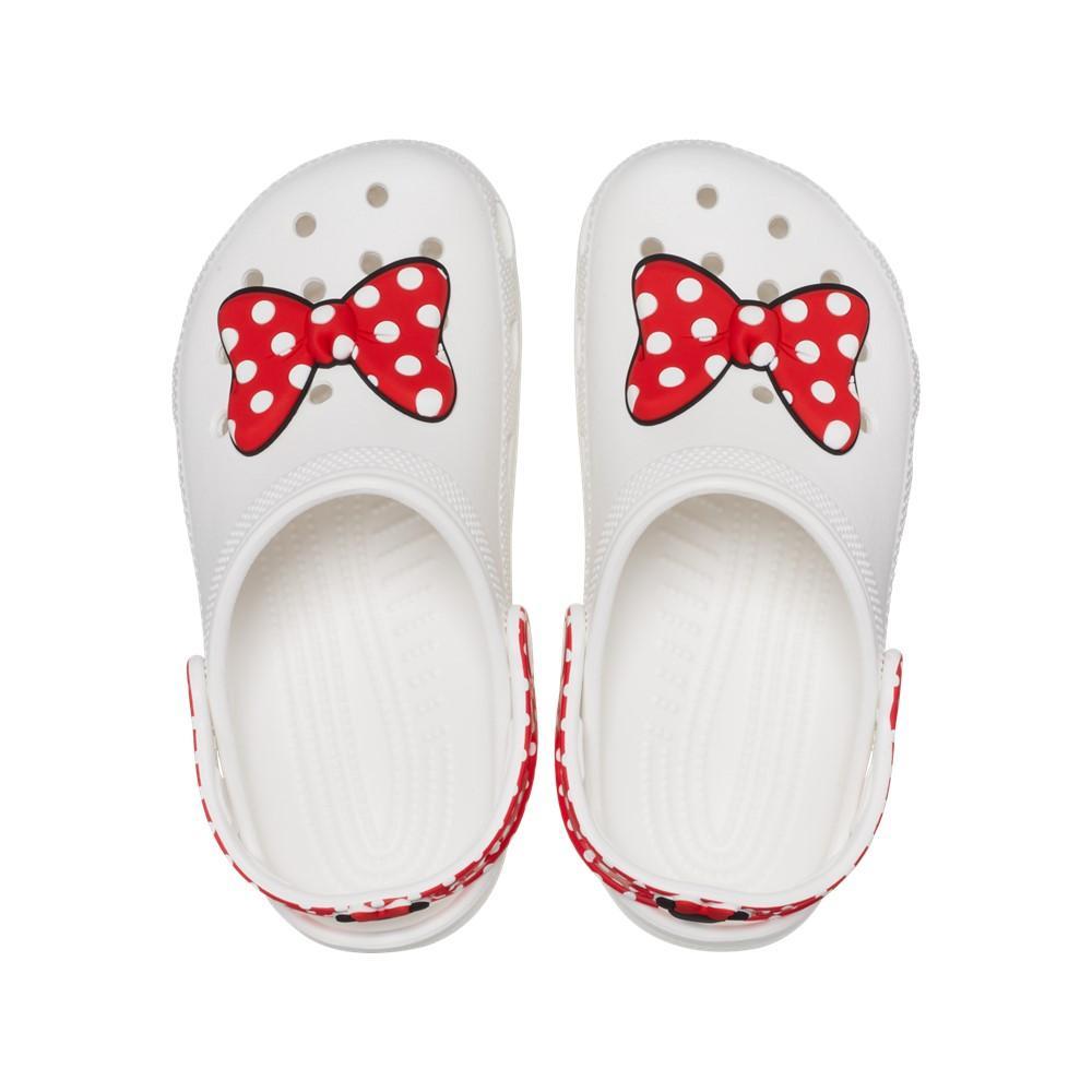 Sandália crocs disney minnie mouse classic clog t white/red - 5