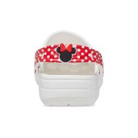 Sandália crocs disney minnie mouse classic clog t white/red - 7