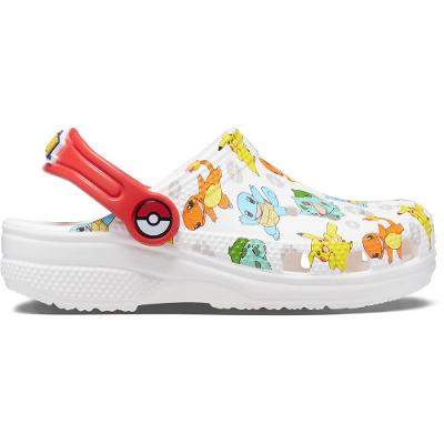 Sandália crocs classic pokémon clog infantil white/multi