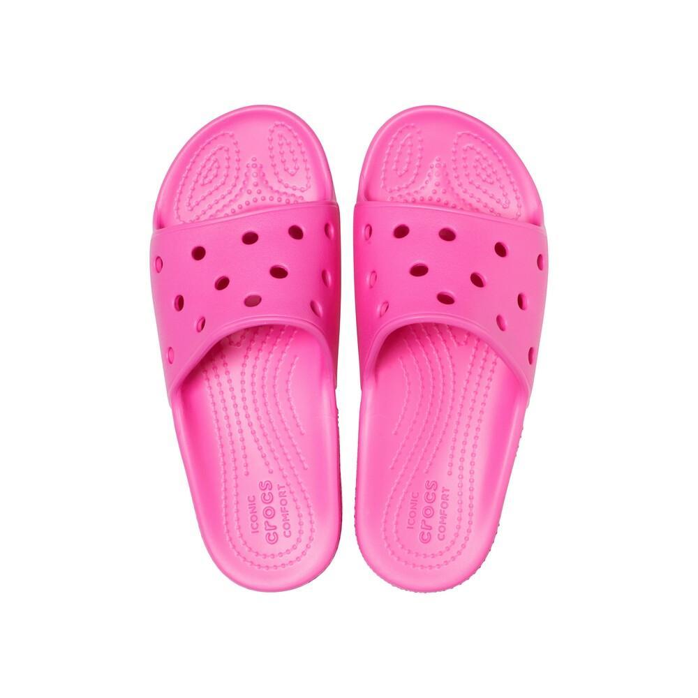 Sandália crocs classic slide juvenil electric pink - 5