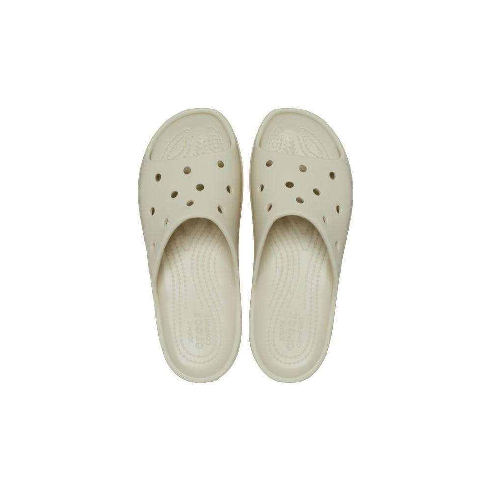Sandália crocs classic plataform slide bone - 5