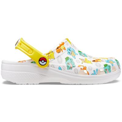 Sandália crocs classic clog pokémon 2 white/multi
