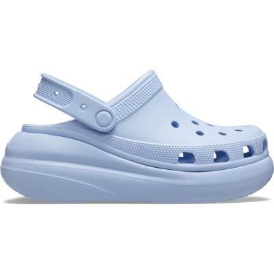 Sandália crocs classic crush platform clog blue calcite
