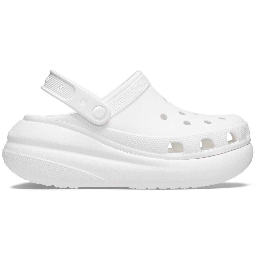 Sandália crocs classic crush platform clog white - 1