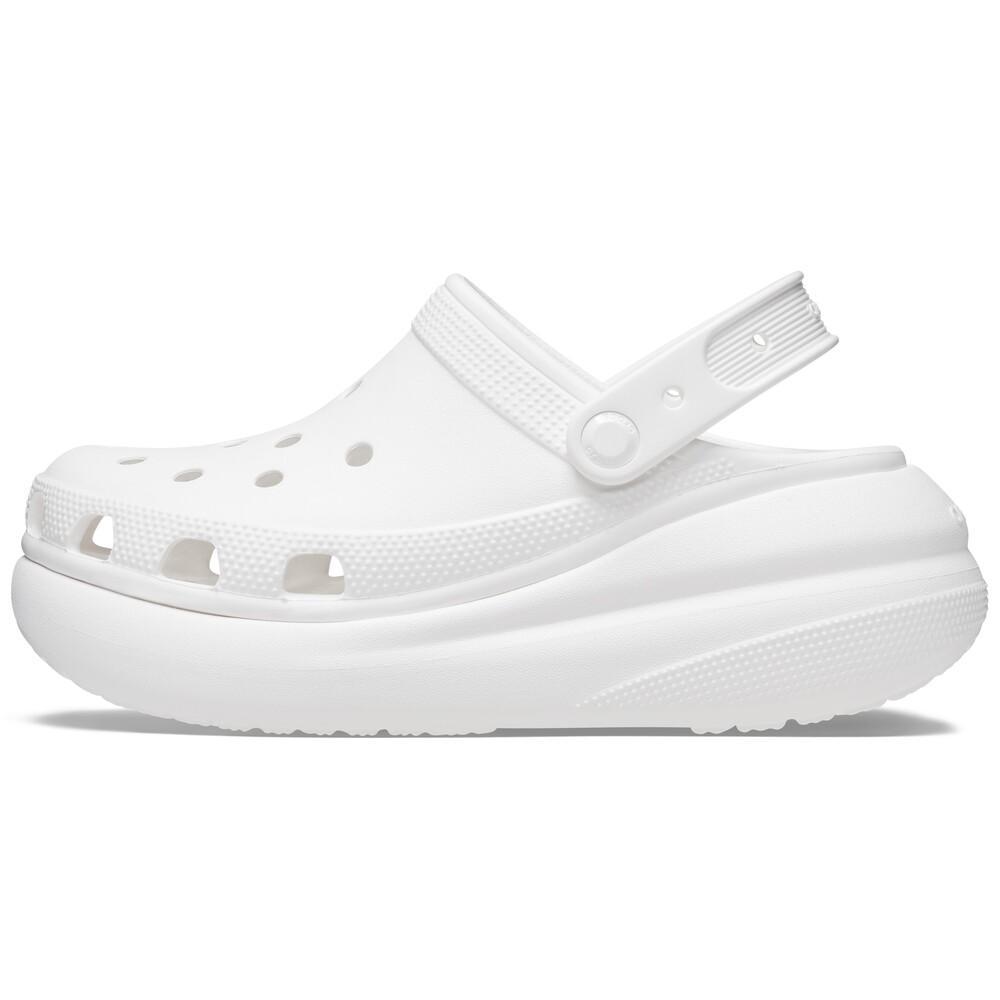 Sandália crocs classic crush platform clog white - 3