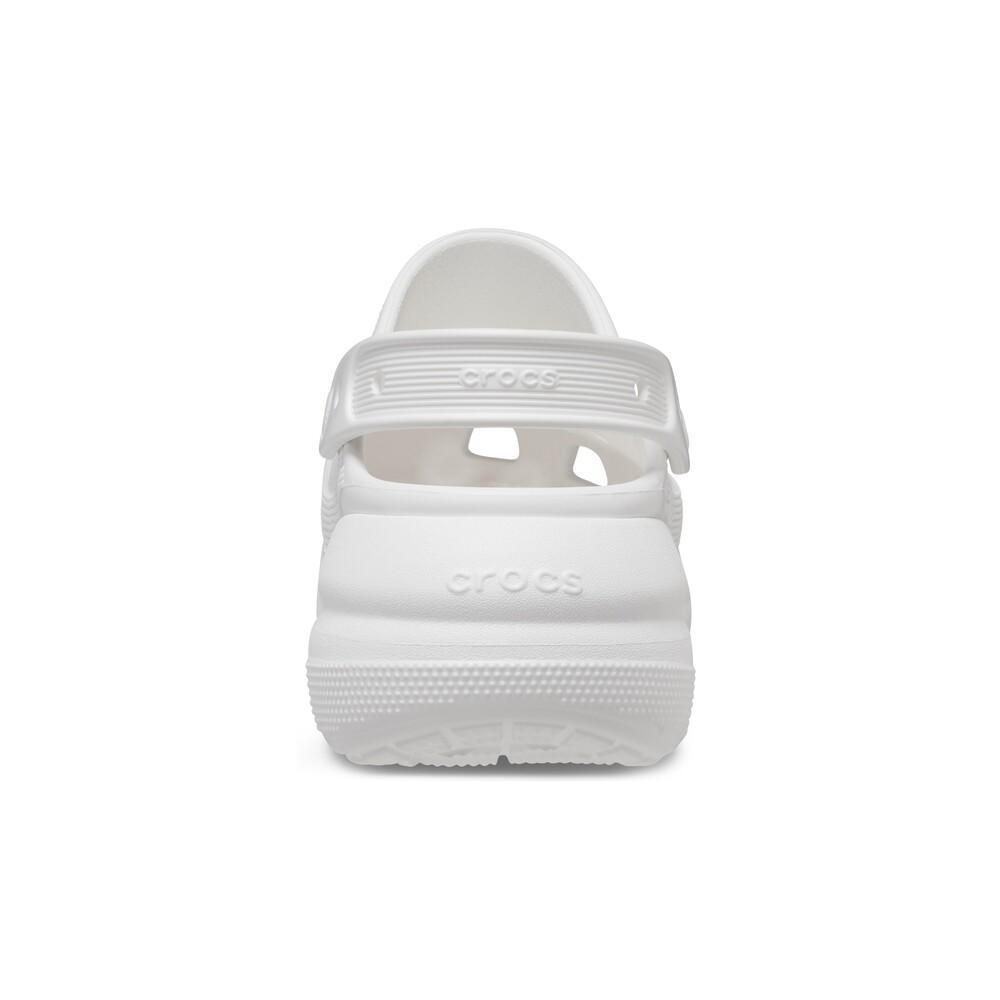 Sandália crocs classic crush platform clog white - 7