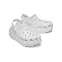 Sandália crocs classic crush platform clog white