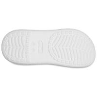 Sandália crocs classic crush platform clog white - 6