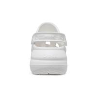 Sandália crocs classic crush platform clog white - 7