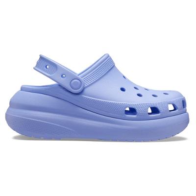 Sandália crocs classic crush platform clog moon jelly