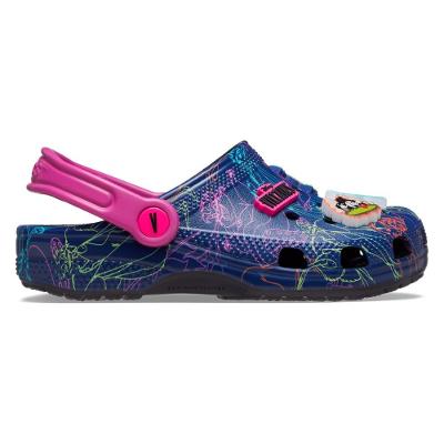 Sandália crocs classic diney villains clog k black