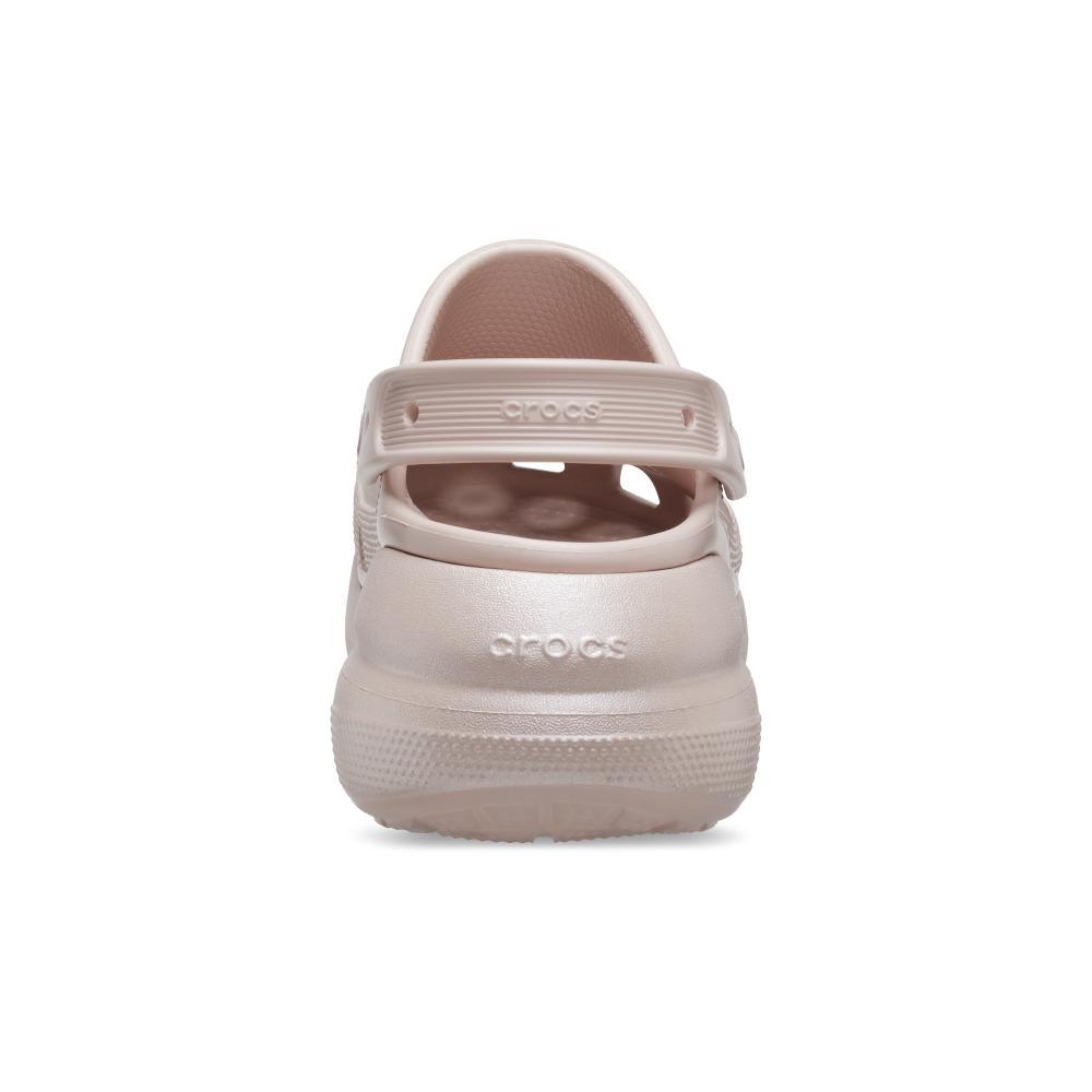 Sandália crocs classic crush platform shimmer clog  pink clay - 7