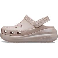 Sandália crocs classic crush platform shimmer clog  pink clay - 3