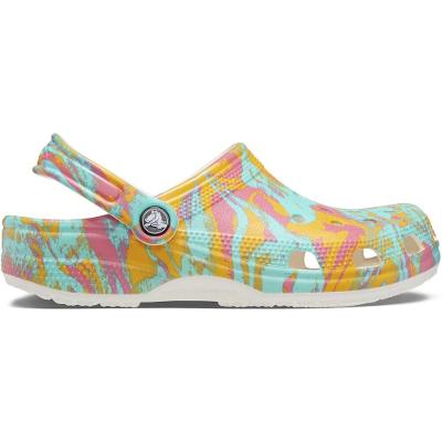 Sandália crocs classic island escape clog hyper pink/multi