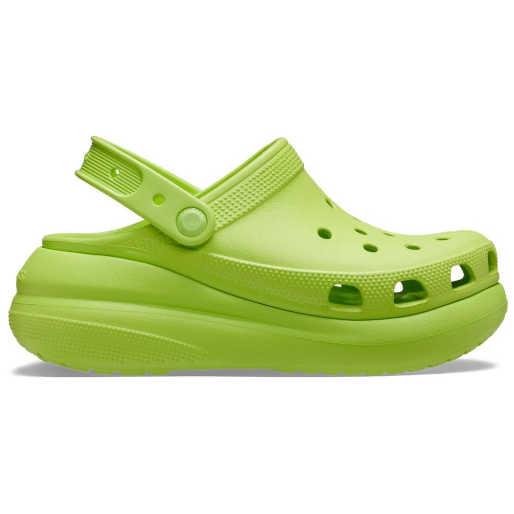 Sandália crocs classic crush platform clog limeade - 1