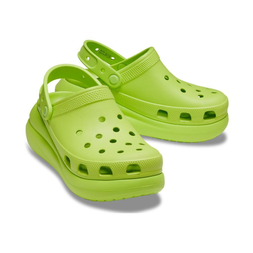 Sandália crocs classic crush platform clog limeade - 5