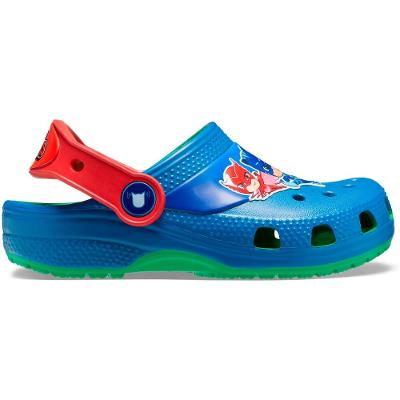 Sandália crocs classic funlab i am pj masks clog grass green