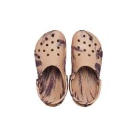 Sandália crocs classic marbled clog cork/multi