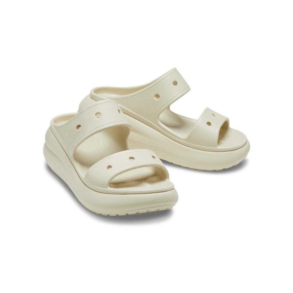 Sandália crocs classic crush platform sandal bone - 4