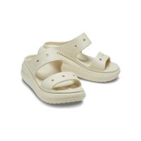 Sandália crocs classic crush platform sandal bone