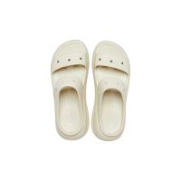 Sandália crocs classic crush platform sandal bone - 5