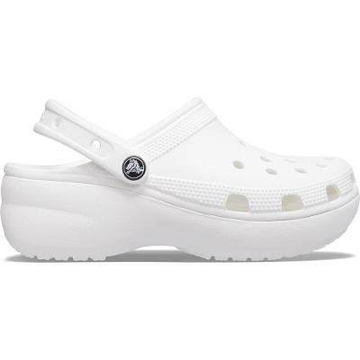 Crocs classic platform clog w
 white