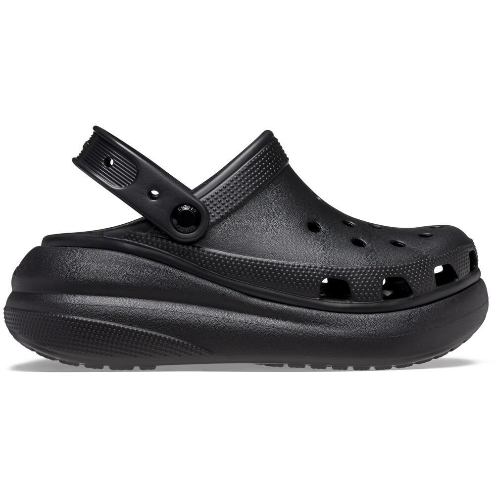 Sandália crocs classic crush platform clog black - 1