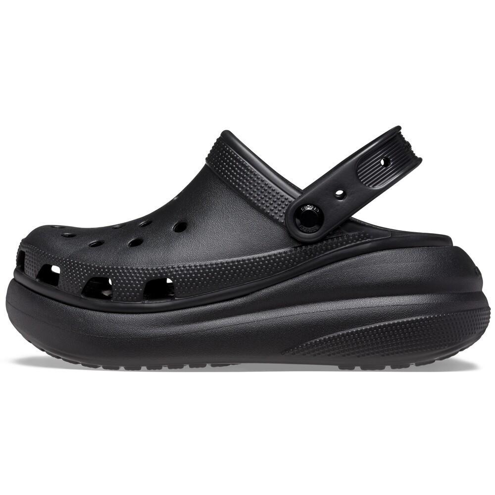Sandália crocs classic crush platform clog black - 3