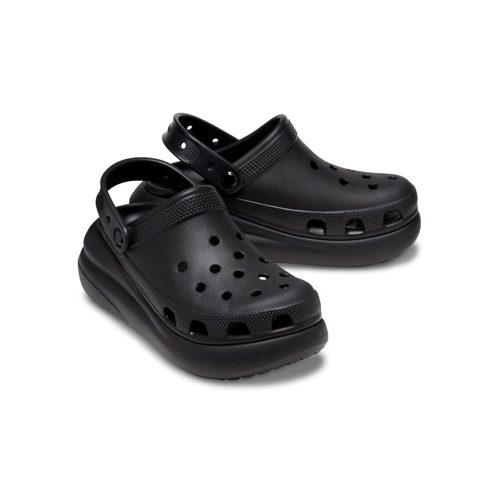 Sandália crocs classic crush platform clog black - 4
