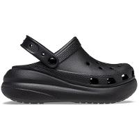 Sandália crocs classic crush platform clog black - 1