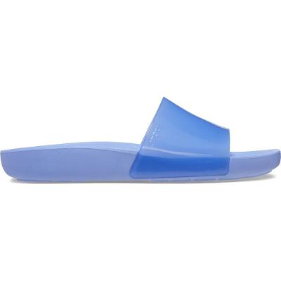 Sandália crocs splash shine slide moon jelly