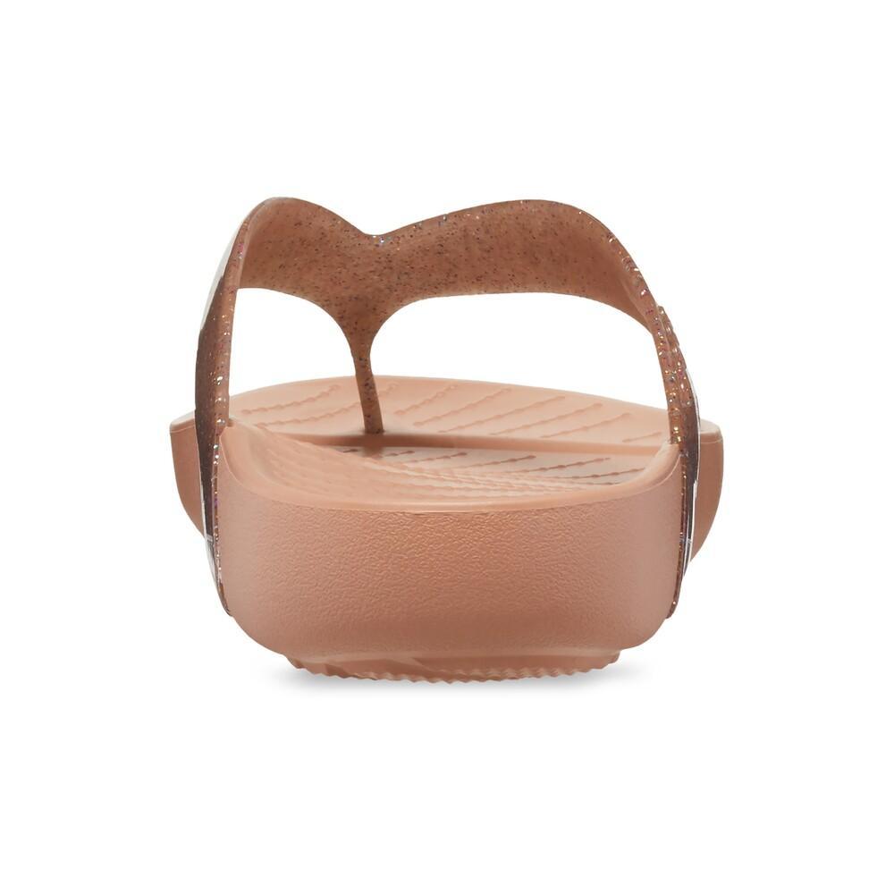 Chinelo crocs splash glitter flip cork - 9