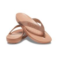 Chinelo crocs splash glitter flip cork - 7