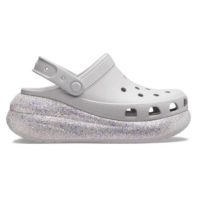 Sandália crocs classic crush glitter clog atmosphere
