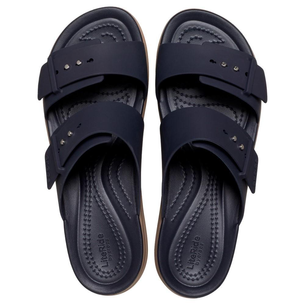 Sandália crocs brooklyn sandal lowwdg deep navy - 3
