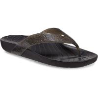 Chinelo crocs splash glitter flip black - 2