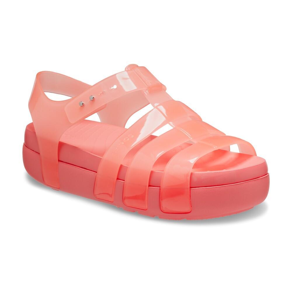 Sandália crocs splash glossy fisherman neon watermelon - 2
