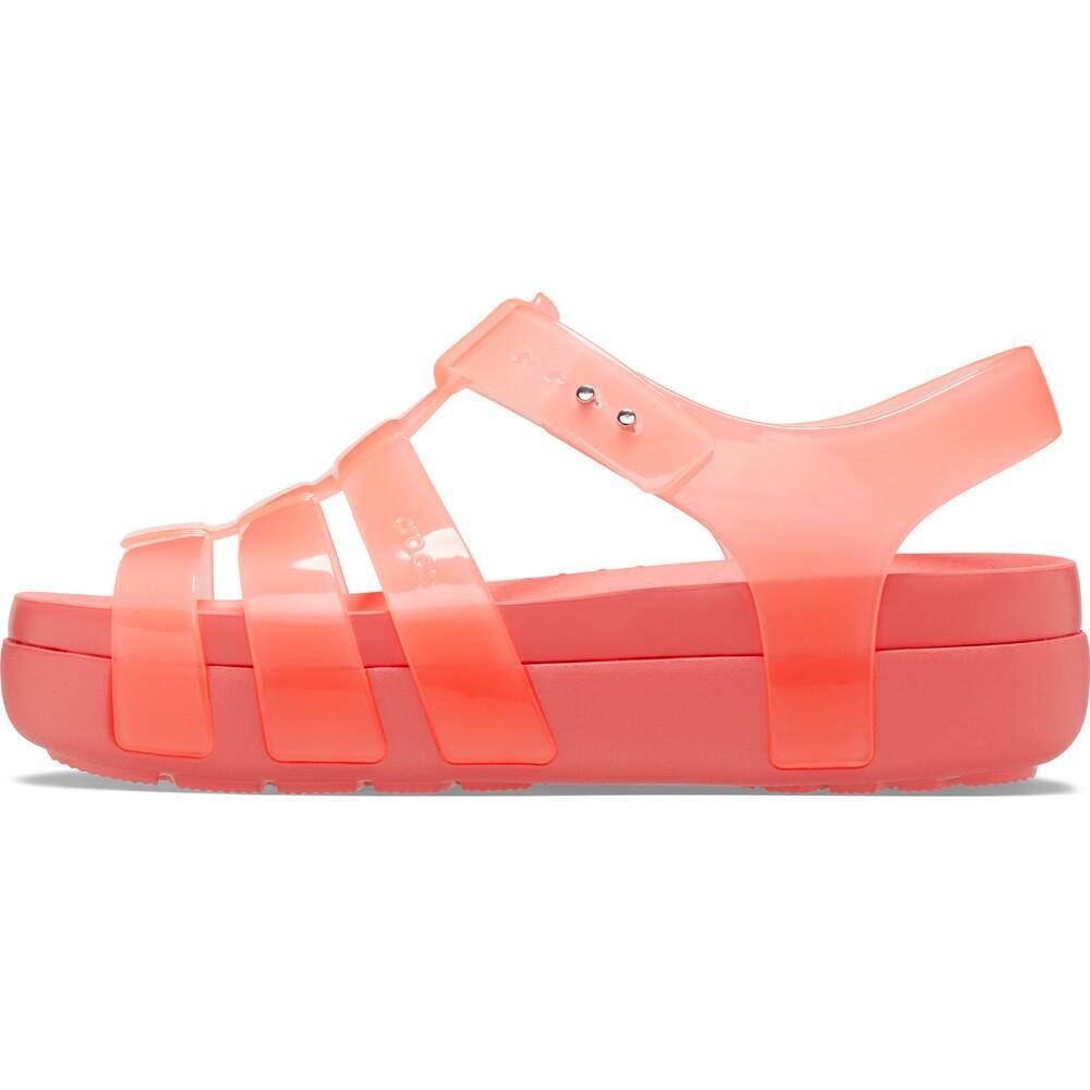 Sandália crocs splash glossy fisherman neon watermelon - 3