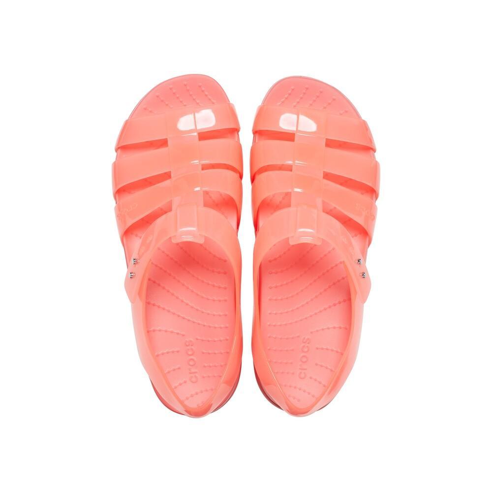 Sandália crocs splash glossy fisherman neon watermelon - 5