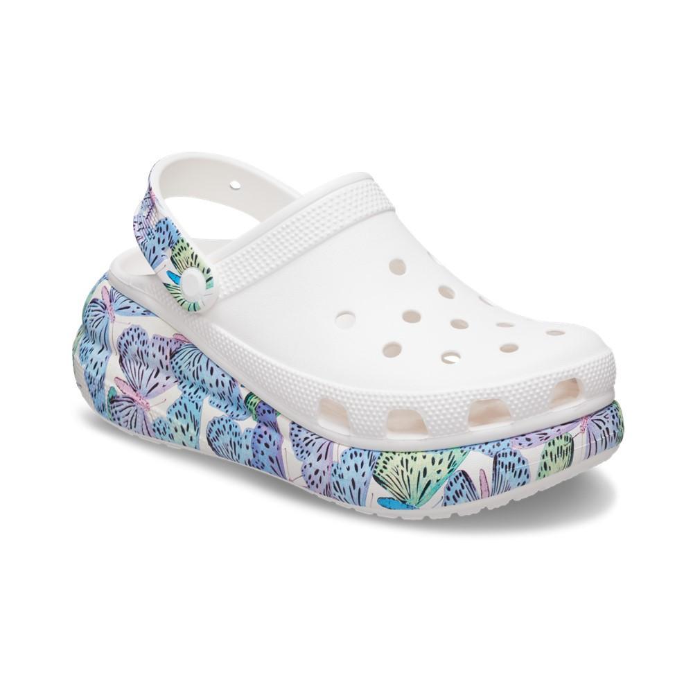 Sandália crocs classic crush butterfly clog white/multi - 4
